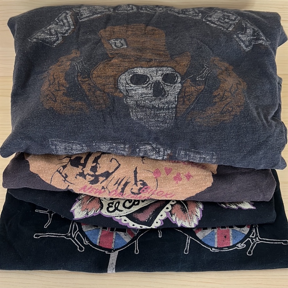 LOT of 4 Lucky Brand T-shirts Size Large